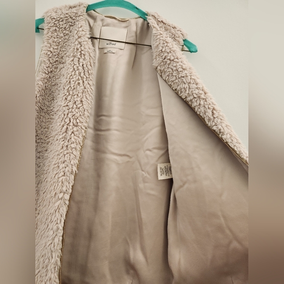 Wilfred fluffy faux fur cream vest - Picture 2 of 7